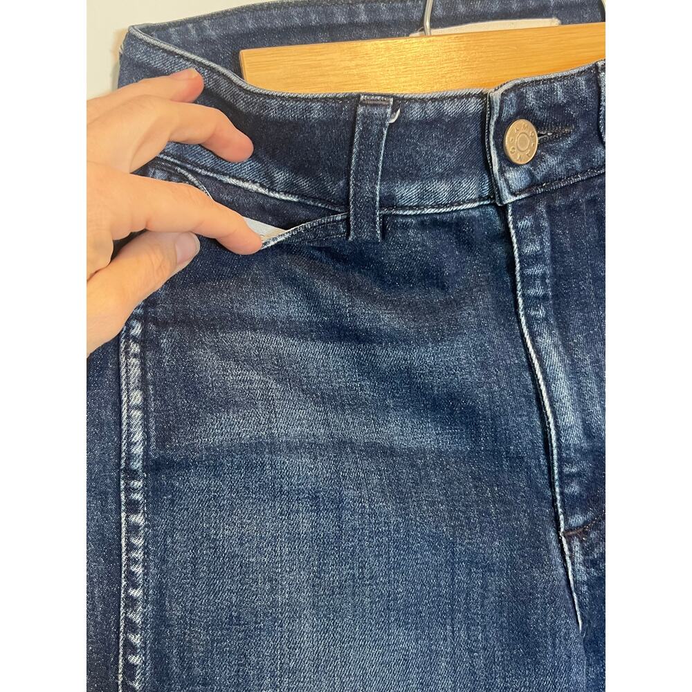 AMO Womans Audrey Eclipse High Rise Jeans in Shadow Play Straight Leg Size 25 - Picture 6 of 7